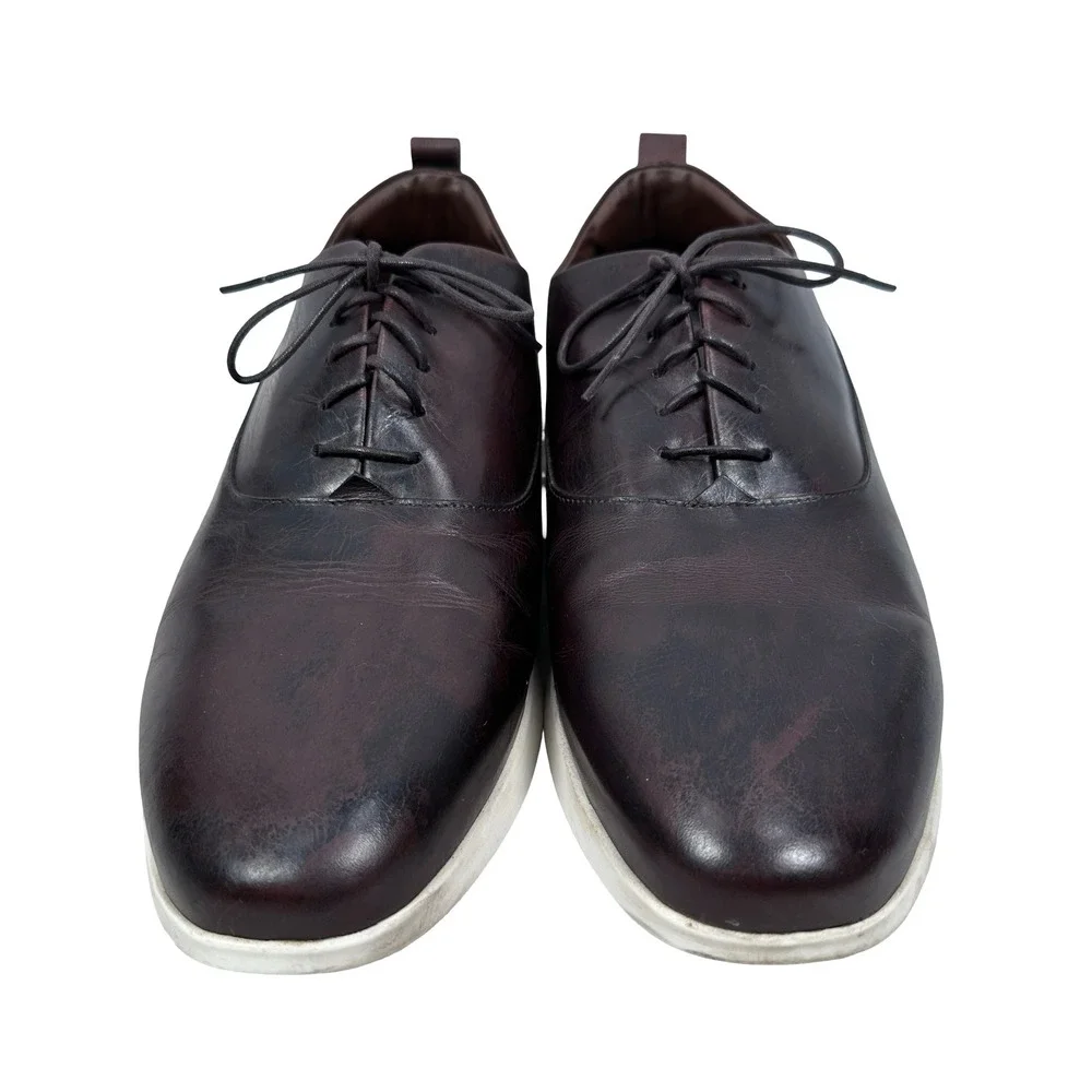 Wolf & Shepherd Crossover Derby Shoes Mens 12.5 Brown Leather Made‎ in Portugal